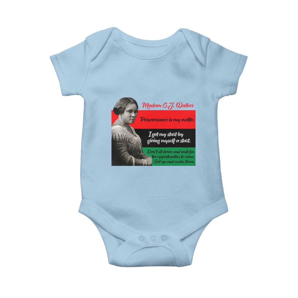 Madam CJ Walker Baby Onesie Women Empowerment Inspirational Quote - Wonder Print Shop