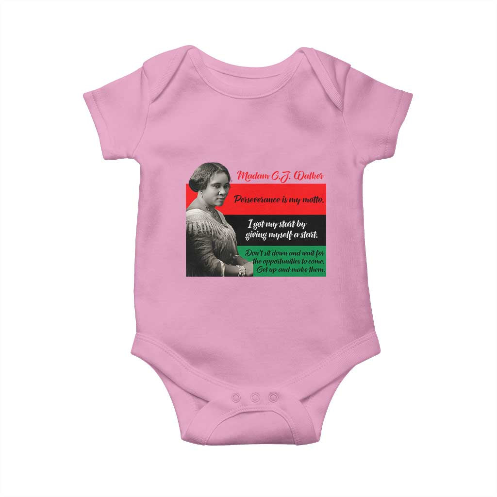 Madam CJ Walker Baby Onesie Women Empowerment Inspirational Quote - Wonder Print Shop