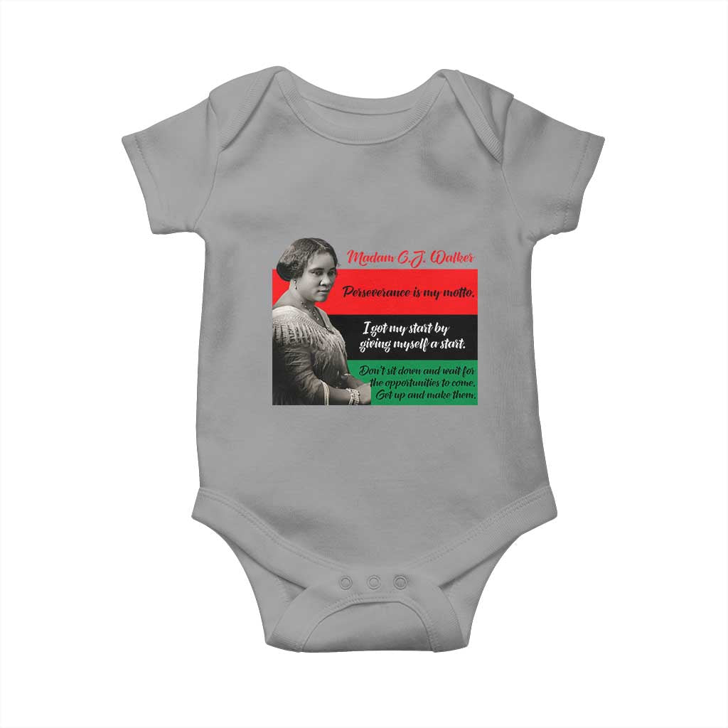 Madam CJ Walker Baby Onesie Women Empowerment Inspirational Quote - Wonder Print Shop