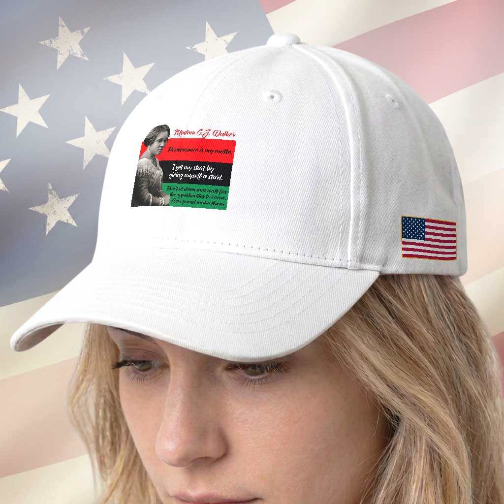 Madam CJ Walker Baseball Cap Women Empowerment Inspirational Quote