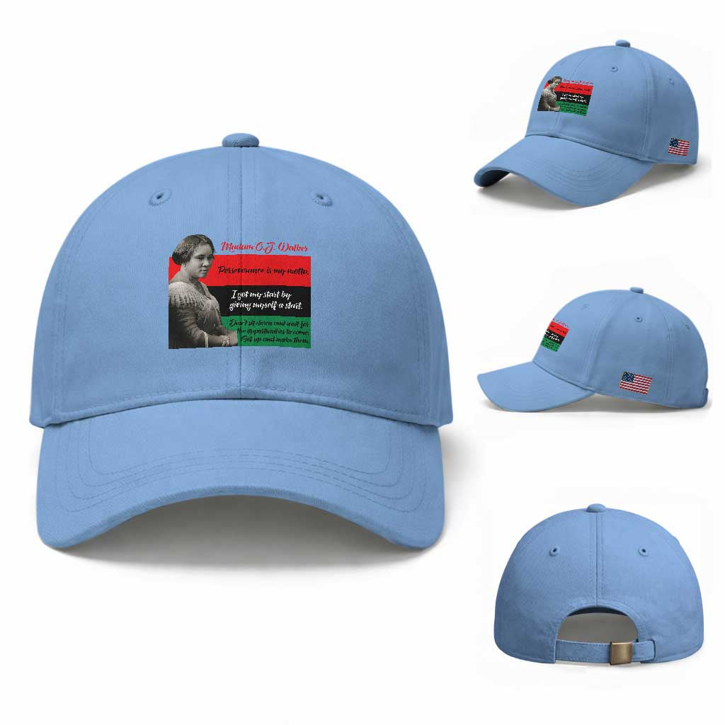 Madam CJ Walker Baseball Cap Women Empowerment Inspirational Quote