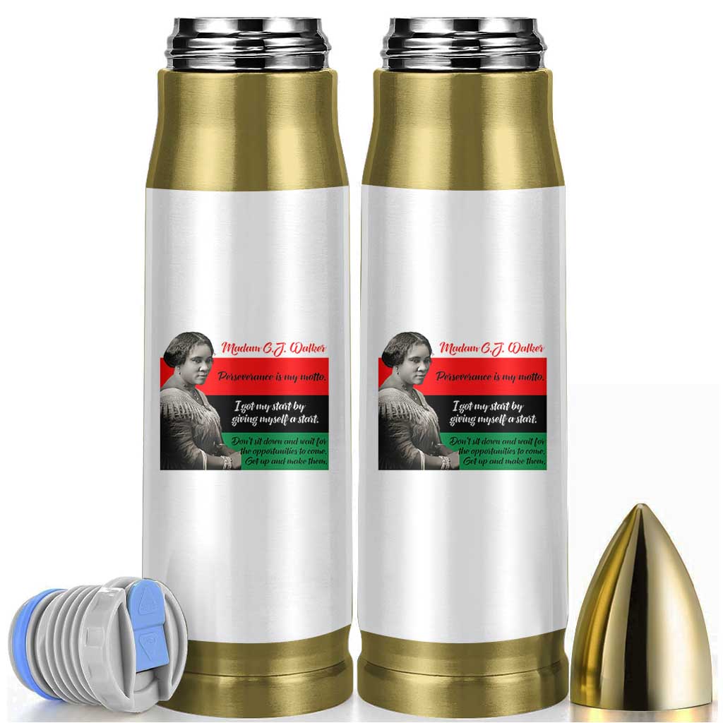 Madam CJ Walker Bullet Tumbler Women Empowerment Inspirational Quote - Wonder Print Shop