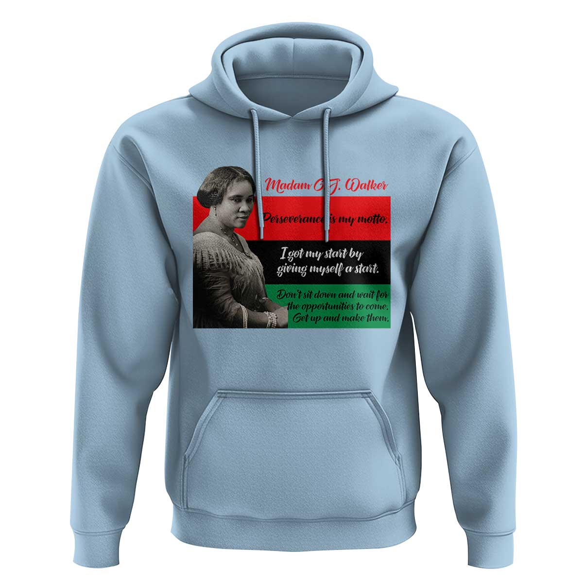 Madam CJ Walker Hoodie Women Empowerment Inspirational Quote - Wonder Print Shop