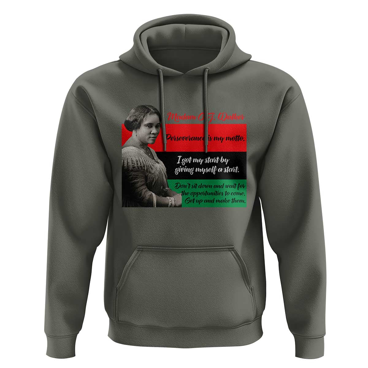Madam CJ Walker Hoodie Women Empowerment Inspirational Quote - Wonder Print Shop