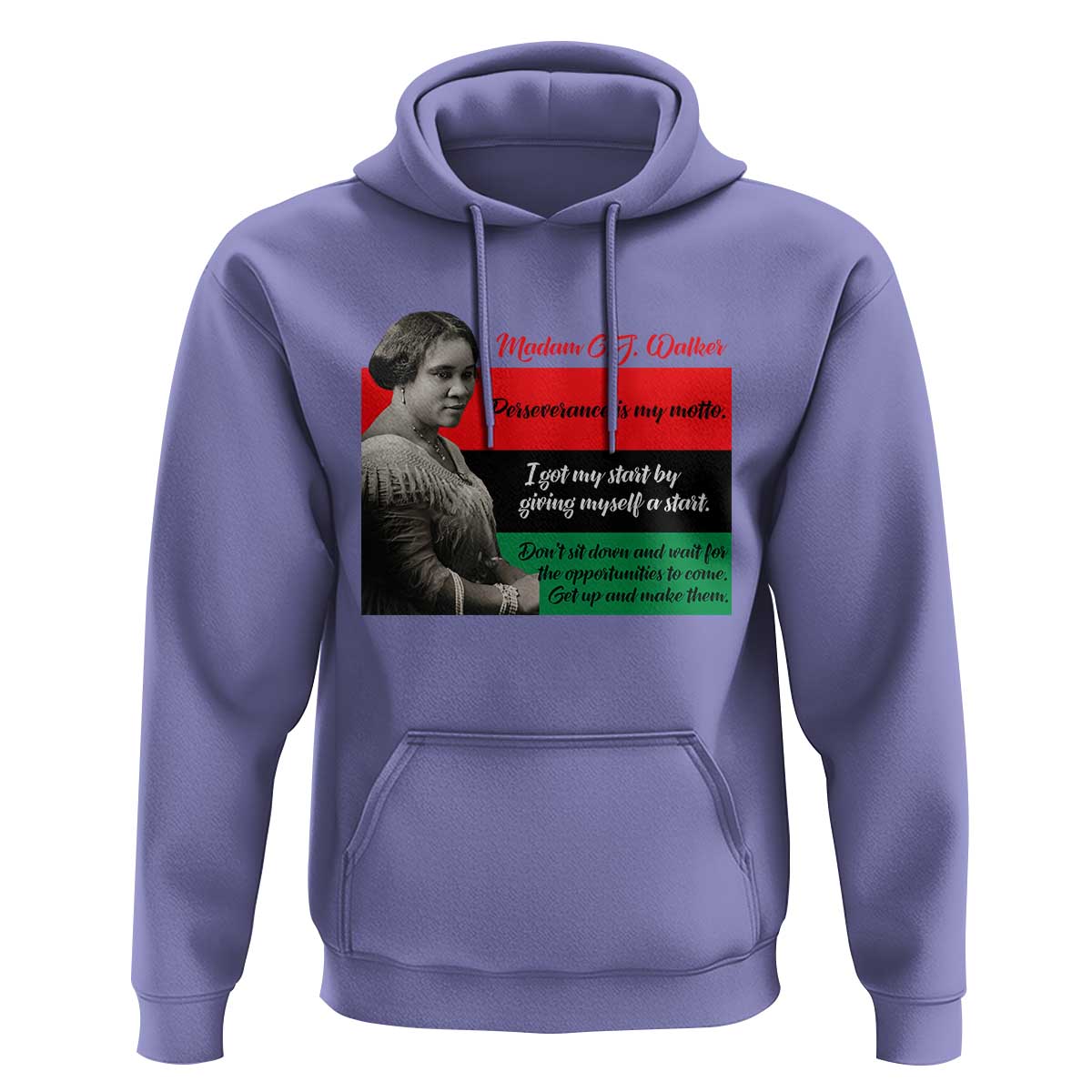 Madam CJ Walker Hoodie Women Empowerment Inspirational Quote - Wonder Print Shop