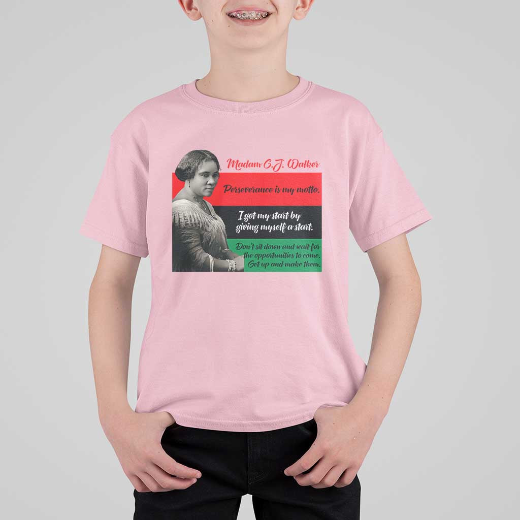 Madam CJ Walker T Shirt For Kid Women Empowerment Inspirational Quote - Wonder Print Shop