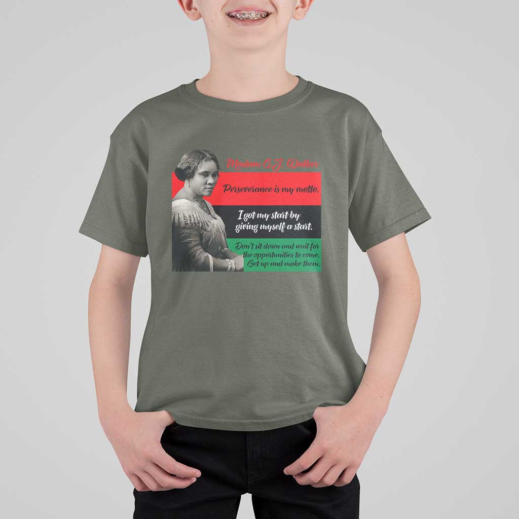 Madam CJ Walker T Shirt For Kid Women Empowerment Inspirational Quote - Wonder Print Shop