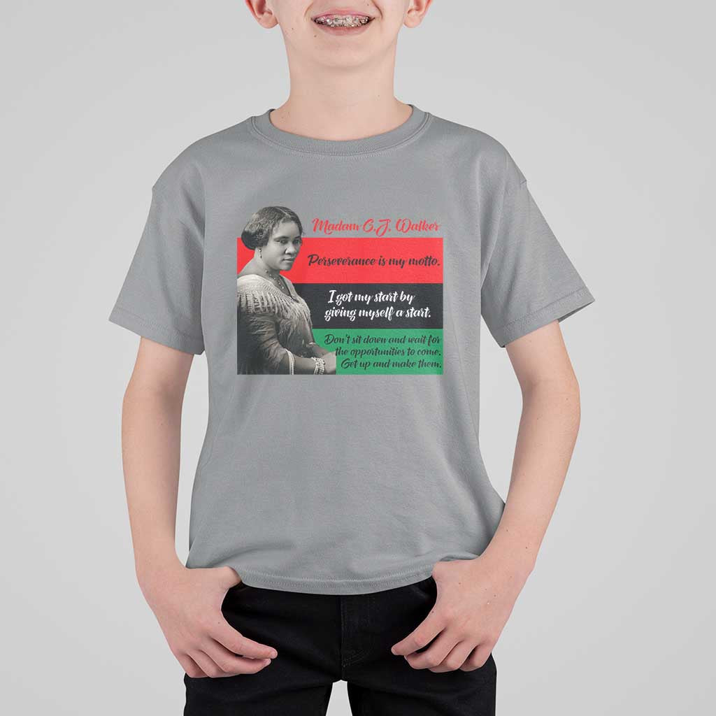 Madam CJ Walker T Shirt For Kid Women Empowerment Inspirational Quote - Wonder Print Shop