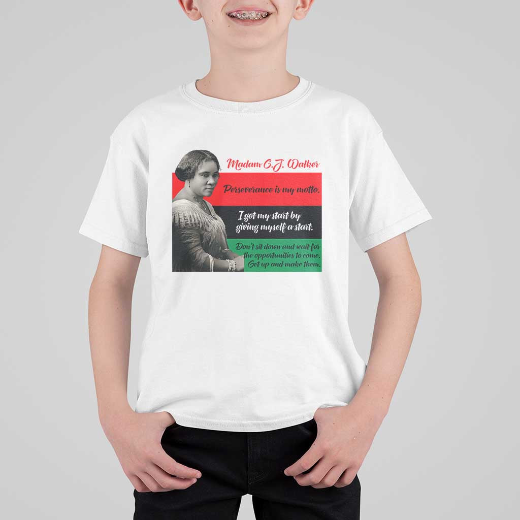 Madam CJ Walker T Shirt For Kid Women Empowerment Inspirational Quote - Wonder Print Shop