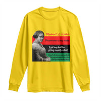 Madam CJ Walker Long Sleeve Shirt Women Empowerment Inspirational Quote - Wonder Print Shop