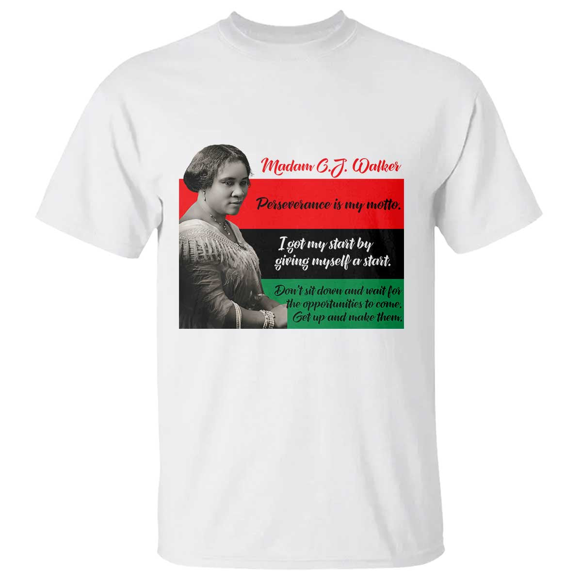 Madam CJ Walker T Shirt Women Empowerment Inspirational Quote - Wonder Print Shop