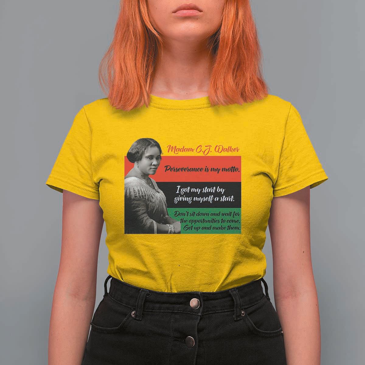 Madam CJ Walker T Shirt For Women Women Empowerment Inspirational Quote - Wonder Print Shop