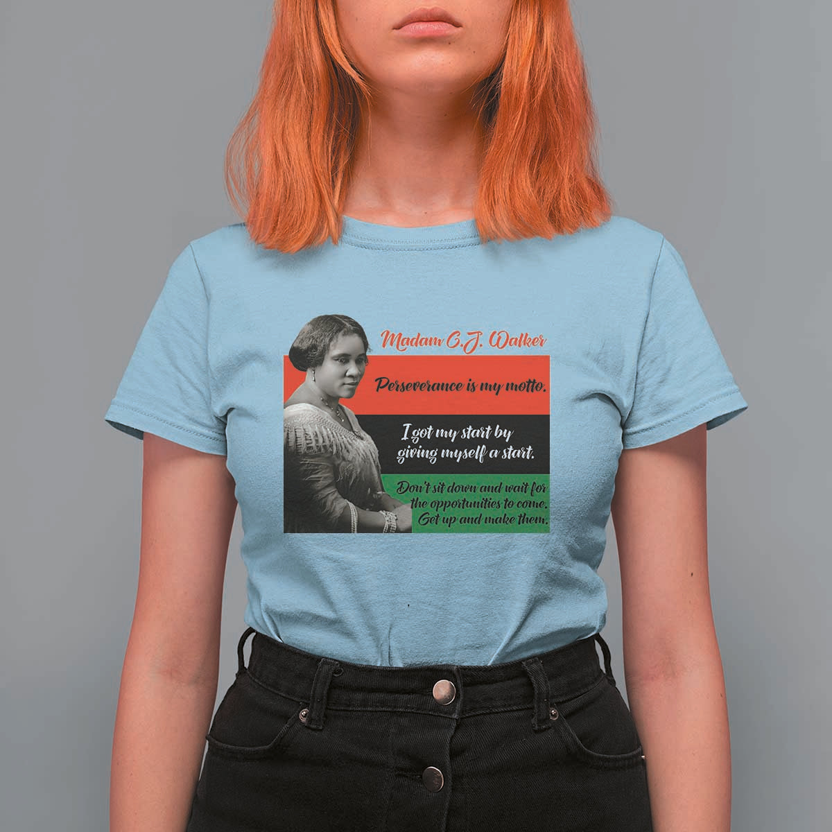 Madam CJ Walker T Shirt For Women Women Empowerment Inspirational Quote - Wonder Print Shop