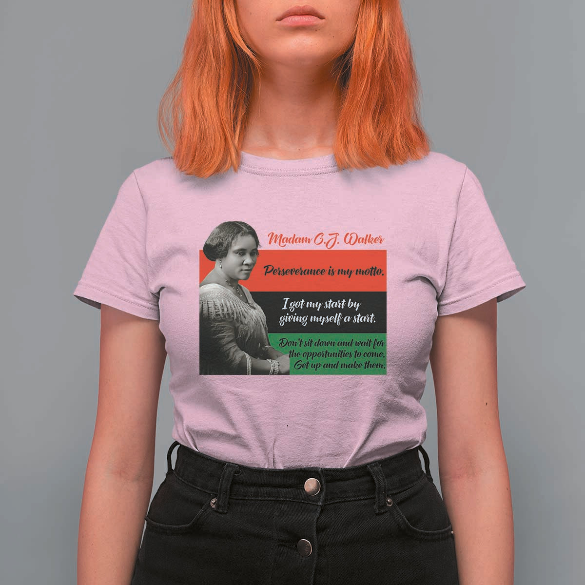 Madam CJ Walker T Shirt For Women Women Empowerment Inspirational Quote - Wonder Print Shop