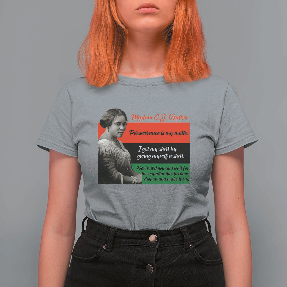 Madam CJ Walker T Shirt For Women Women Empowerment Inspirational Quote - Wonder Print Shop