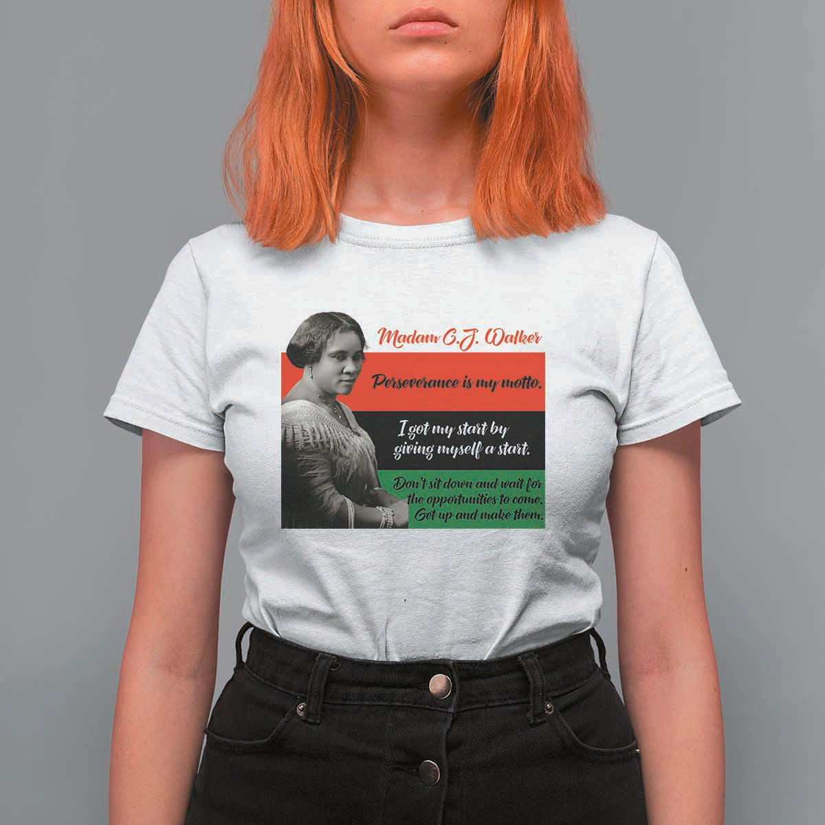 Madam CJ Walker T Shirt For Women Women Empowerment Inspirational Quote - Wonder Print Shop