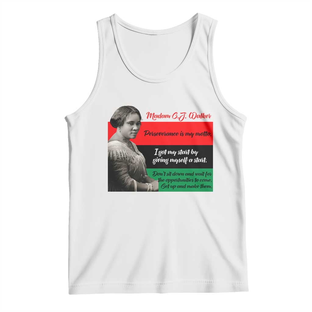 Madam CJ Walker Tank Top Women Empowerment Inspirational Quote - Wonder Print Shop