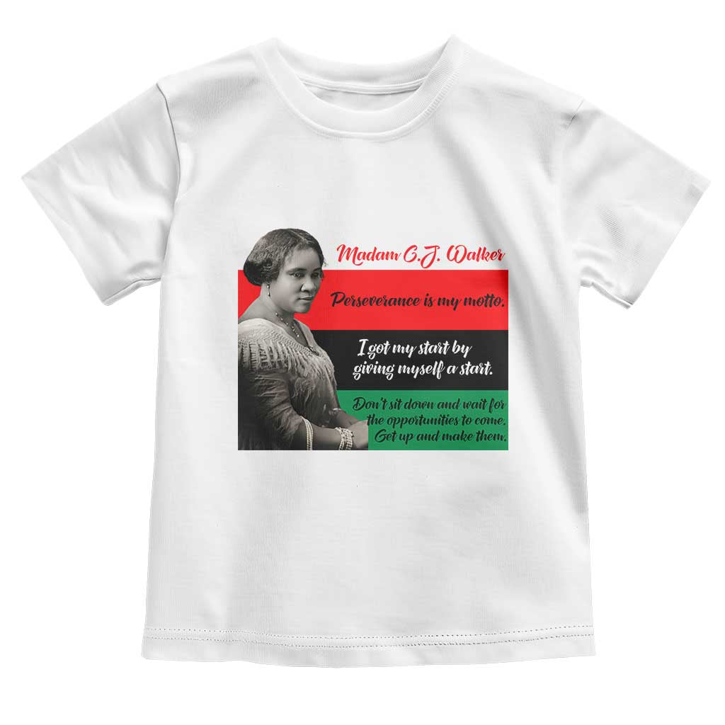 Madam CJ Walker Toddler T Shirt Women Empowerment Inspirational Quote - Wonder Print Shop