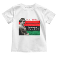 Madam CJ Walker Toddler T Shirt Women Empowerment Inspirational Quote - Wonder Print Shop