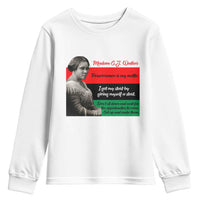 Madam CJ Walker Youth Sweatshirt Women Empowerment Inspirational Quote - Wonder Print Shop