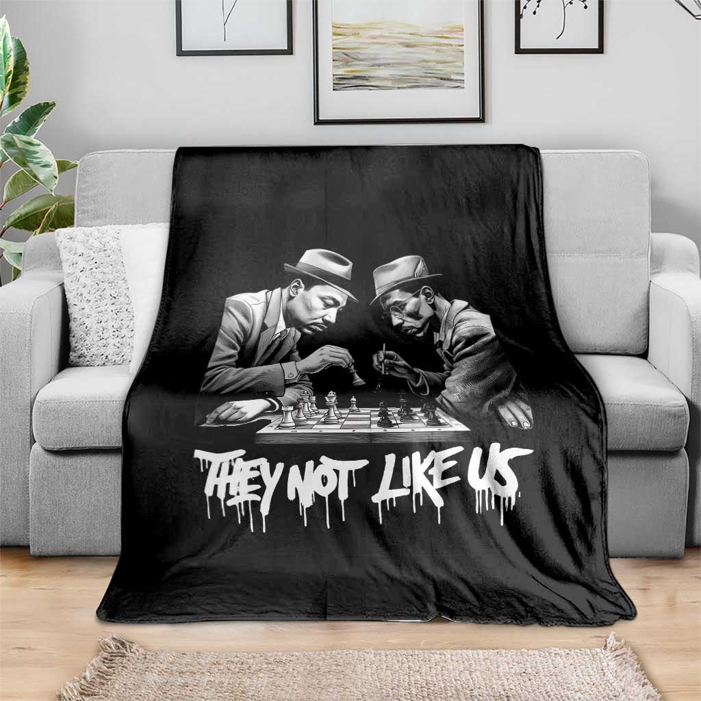 MLK And Malcolm X Throw Blanket They Not Like Us African American Heritage Gift - Wonder Print Shop