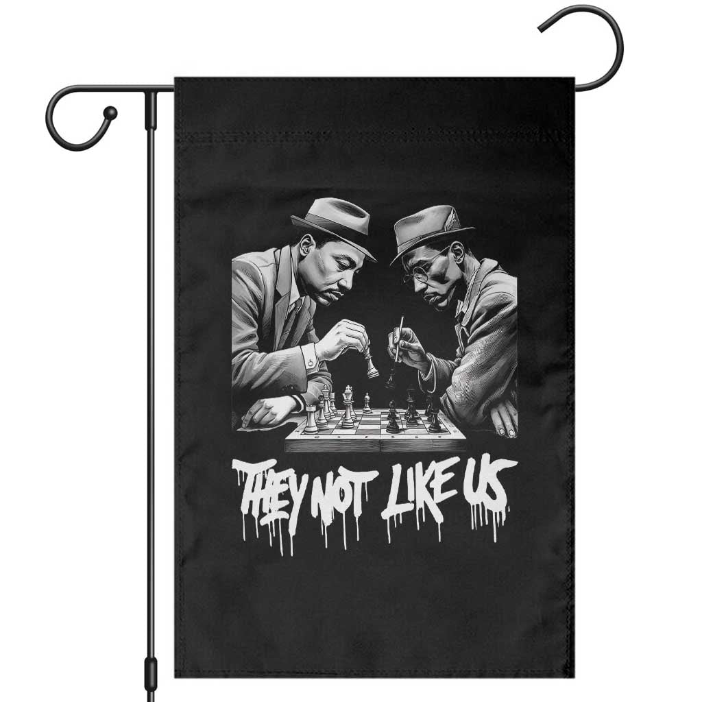 MLK And Malcolm X Garden Flag They Not Like Us African American Heritage Gift - Wonder Print Shop