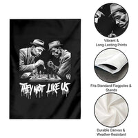 MLK And Malcolm X Garden Flag They Not Like Us African American Heritage Gift - Wonder Print Shop