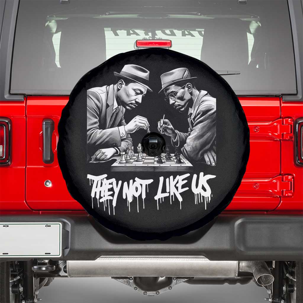 MLK And Malcolm X Spare Tire Cover They Not Like Us African American Heritage Gift - Wonder Print Shop