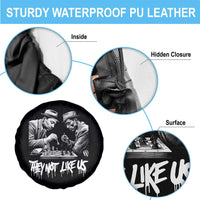MLK And Malcolm X Spare Tire Cover They Not Like Us African American Heritage Gift - Wonder Print Shop