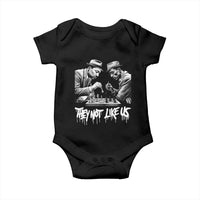 MLK And Malcolm X Baby Onesie They Not Like Us African American Heritage Gift - Wonder Print Shop
