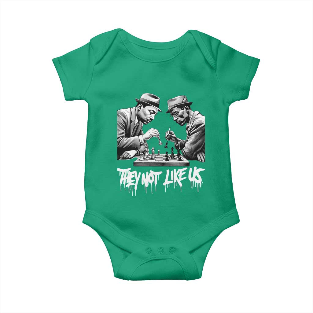 MLK And Malcolm X Baby Onesie They Not Like Us African American Heritage Gift - Wonder Print Shop