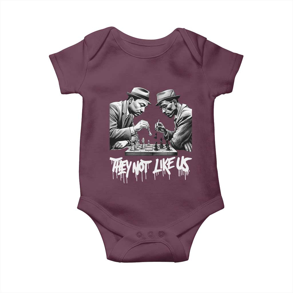 MLK And Malcolm X Baby Onesie They Not Like Us African American Heritage Gift - Wonder Print Shop