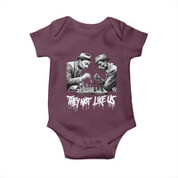 MLK And Malcolm X Baby Onesie They Not Like Us African American Heritage Gift - Wonder Print Shop
