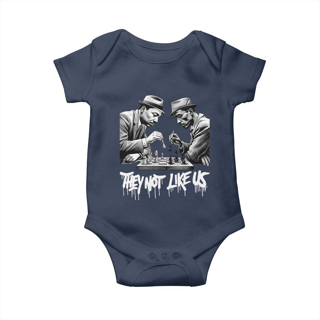 MLK And Malcolm X Baby Onesie They Not Like Us African American Heritage Gift - Wonder Print Shop
