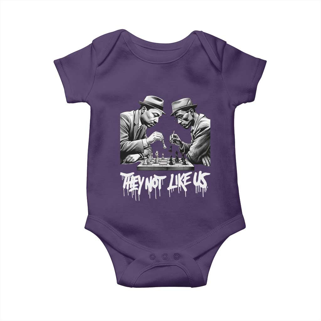 MLK And Malcolm X Baby Onesie They Not Like Us African American Heritage Gift - Wonder Print Shop