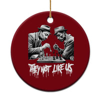 MLK And Malcolm X Ceramic Ornament They Not Like Us African American Heritage Gift - Wonder Print Shop