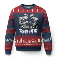 MLK And Malcolm X Ugly Christmas Sweater They Not Like Us African American Heritage Gift - Wonder Print Shop