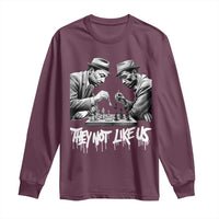 MLK And Malcolm X Long Sleeve Shirt They Not Like Us African American Heritage Gift - Wonder Print Shop
