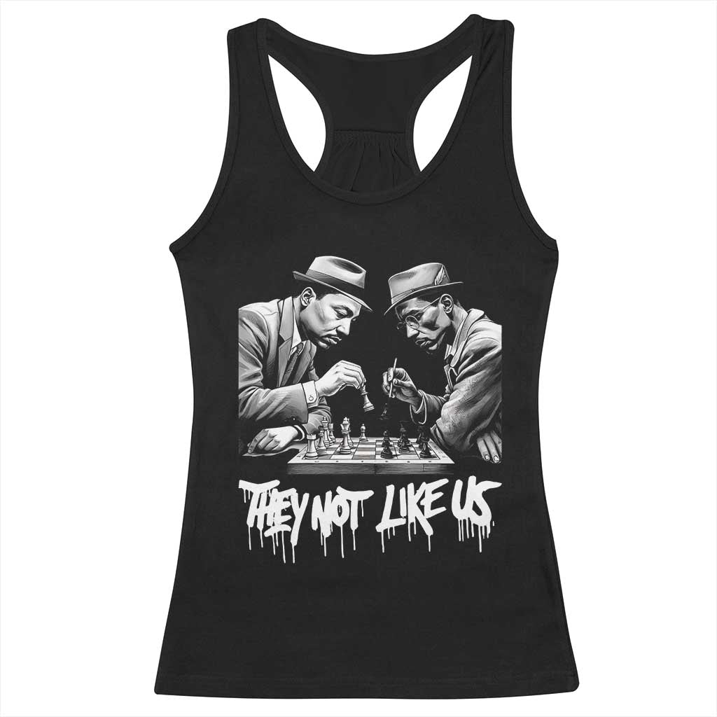 MLK And Malcolm X Racerback Tank Top They Not Like Us African American Heritage Gift - Wonder Print Shop