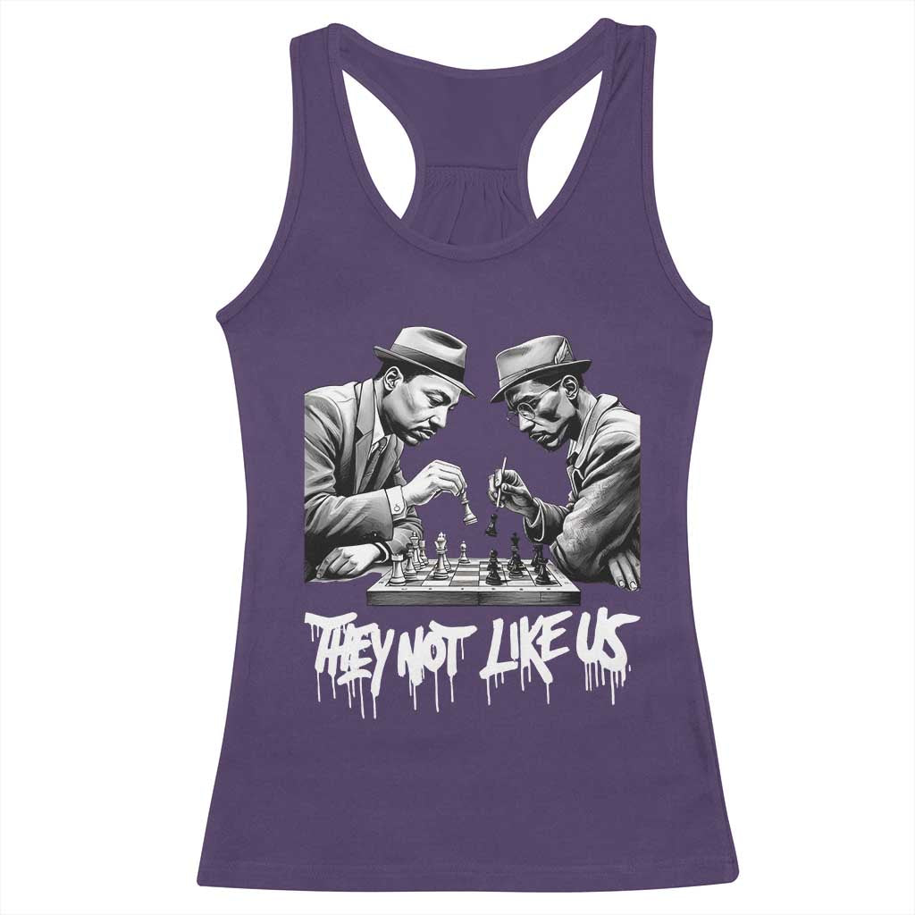 MLK And Malcolm X Racerback Tank Top They Not Like Us African American Heritage Gift - Wonder Print Shop