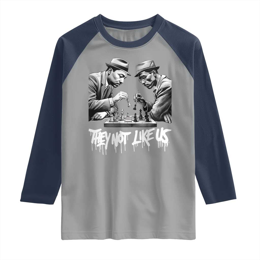 MLK And Malcolm X Raglan Shirt They Not Like Us African American Heritage Gift - Wonder Print Shop