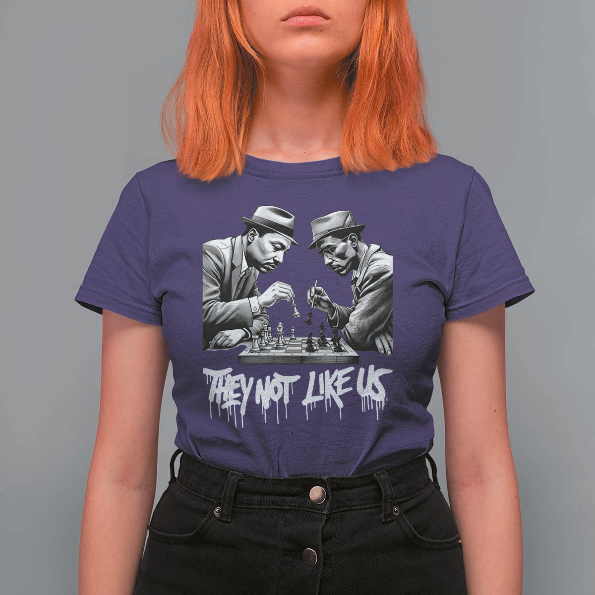 MLK And Malcolm X T Shirt For Women They Not Like Us African American Heritage Gift - Wonder Print Shop
