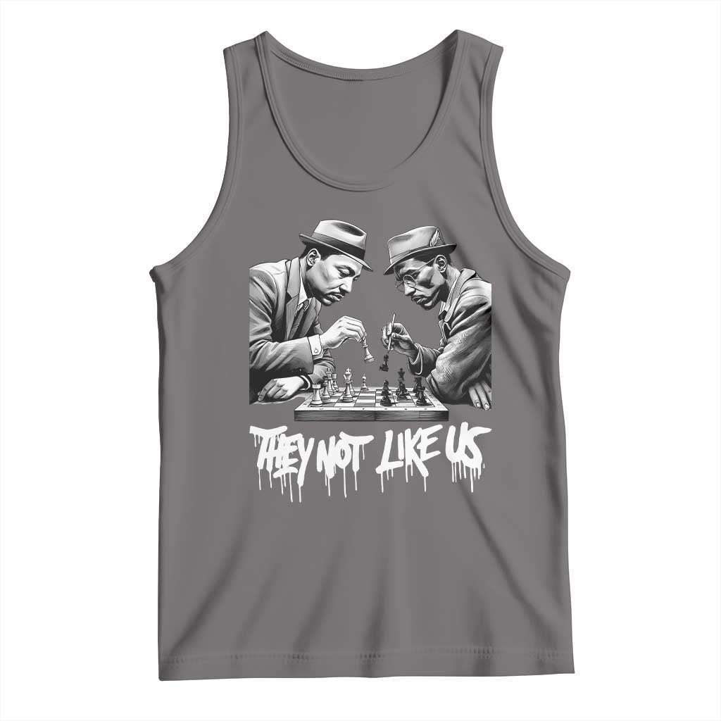 MLK And Malcolm X Tank Top They Not Like Us African American Heritage Gift - Wonder Print Shop