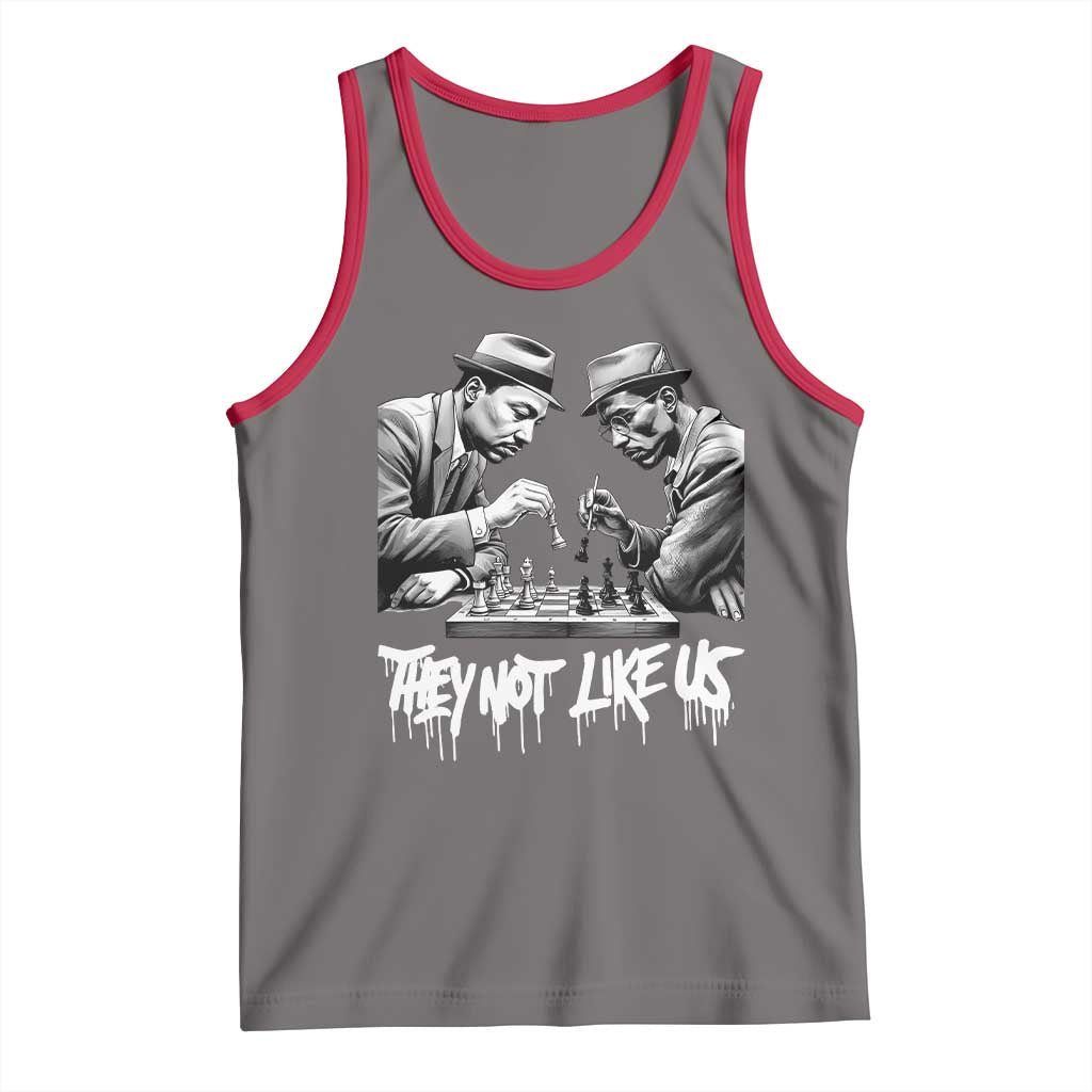 MLK And Malcolm X Tank Top They Not Like Us African American Heritage Gift - Wonder Print Shop