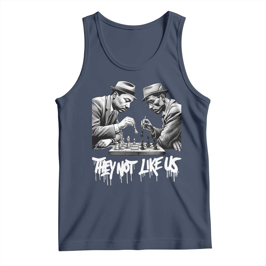 MLK And Malcolm X Tank Top They Not Like Us African American Heritage Gift - Wonder Print Shop