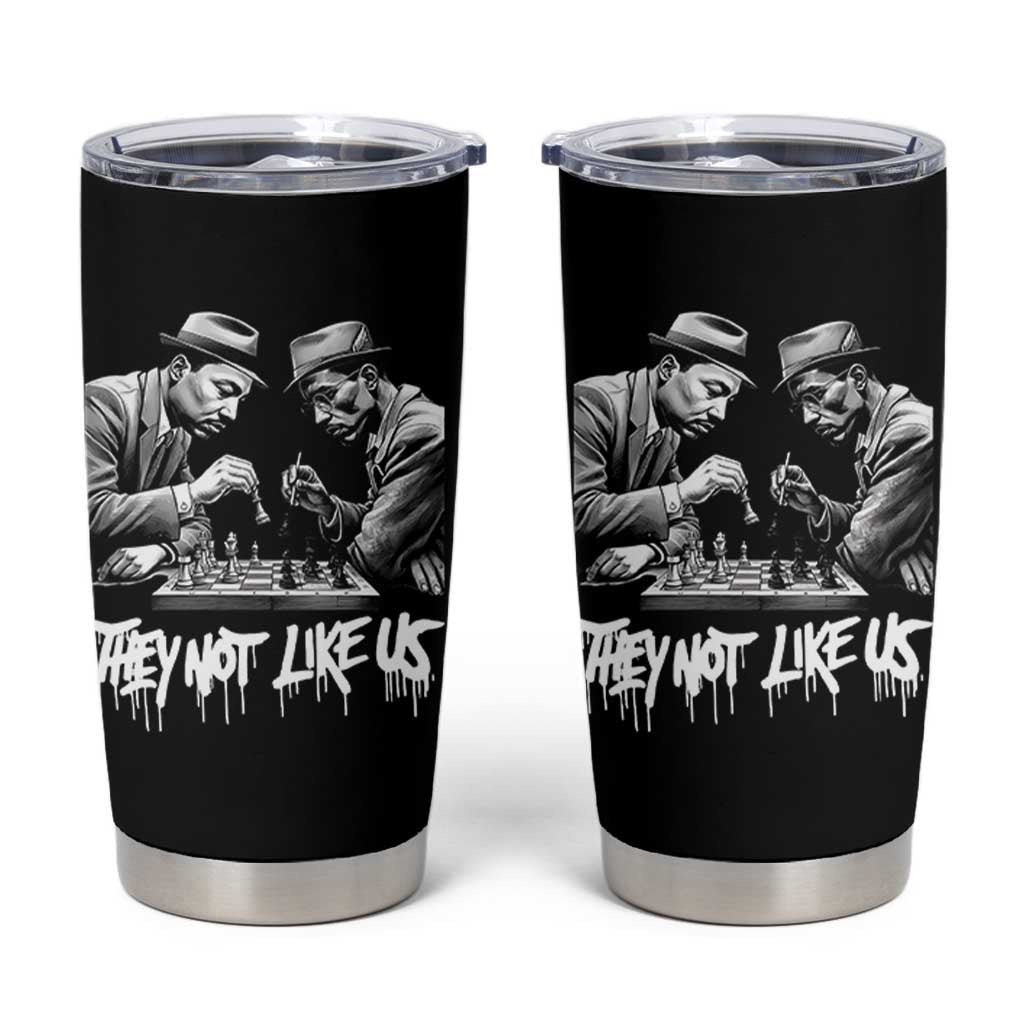 MLK And Malcolm X Tumbler Cup They Not Like Us African American Heritage Gift - Wonder Print Shop