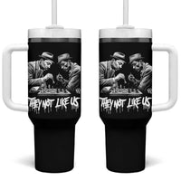 MLK And Malcolm X Tumbler With Handle They Not Like Us African American Heritage Gift - Wonder Print Shop