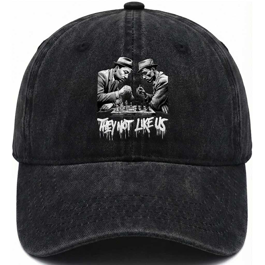 MLK And Malcolm X Washed Cotton Baseball Cap They Not Like Us African American Heritage Gift