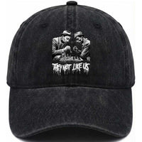 MLK And Malcolm X Washed Cotton Baseball Cap They Not Like Us African American Heritage Gift