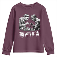 MLK And Malcolm X Youth Sweatshirt They Not Like Us African American Heritage Gift - Wonder Print Shop